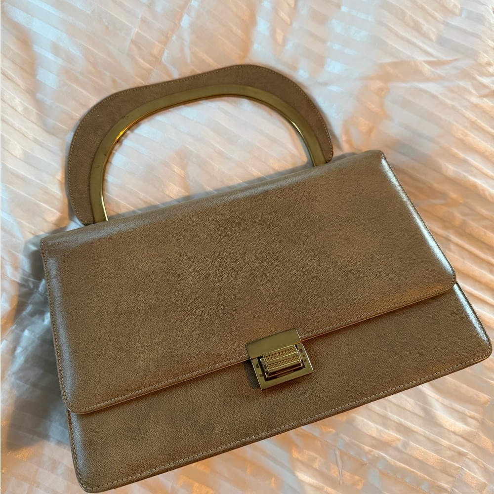 Vintage beige Top-Handle Women's Bag